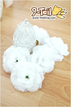ดอกกุหลาบ สีขาวปลอด (1 ดอก)